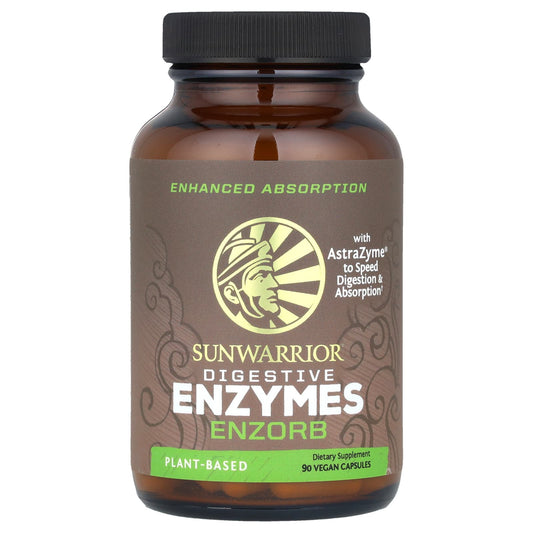 Sunwarrior, Digestive Enzymes, Enzorb , 90 Vegan Capsules - Image 1