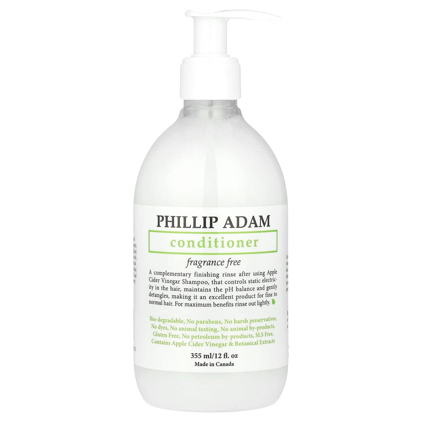 Phillip Adam, Conditioner, Fragrance Free, 12 fl oz (355 ml) - Image 1