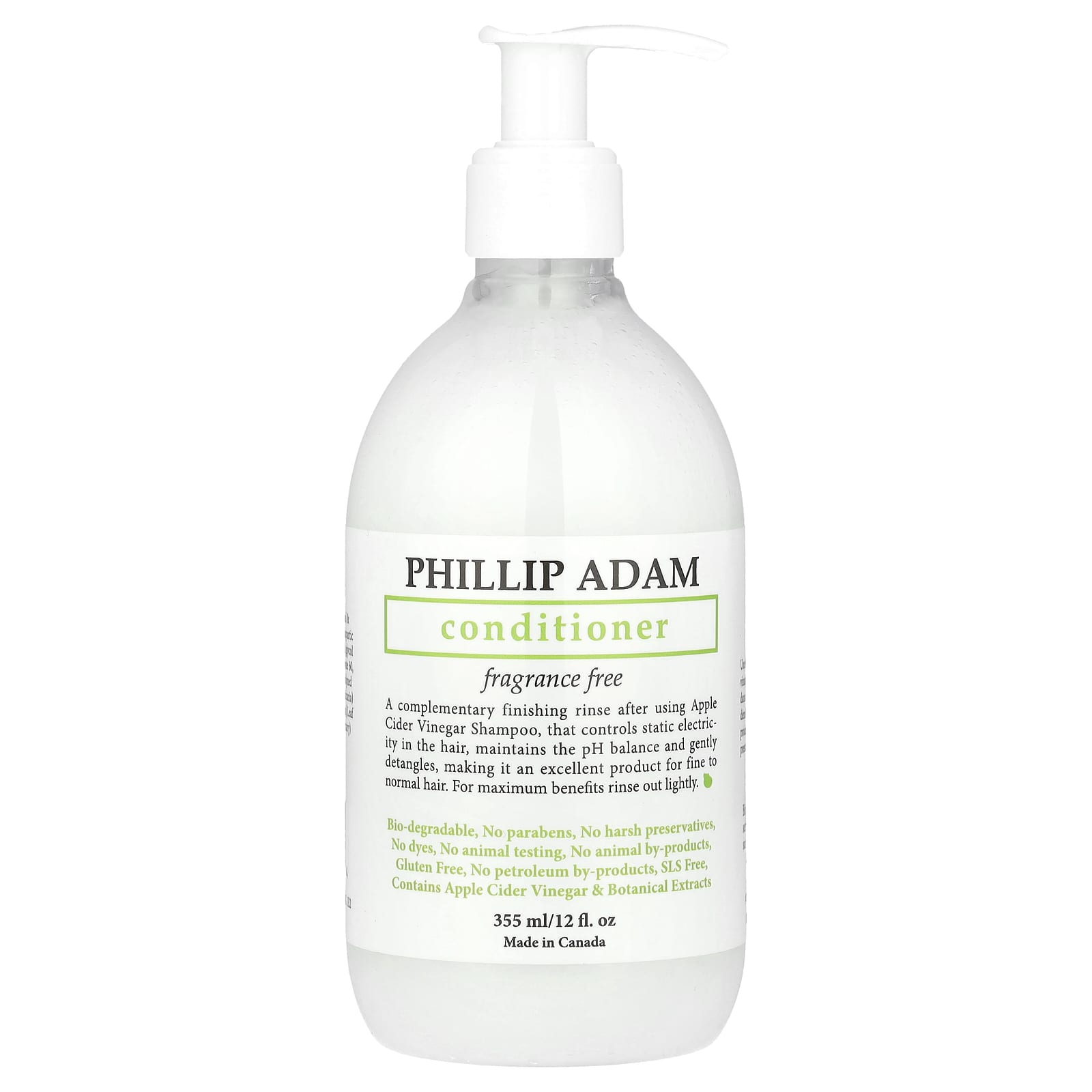 Phillip Adam, Conditioner, Fragrance Free, 12 fl oz (355 ml) - Image 1