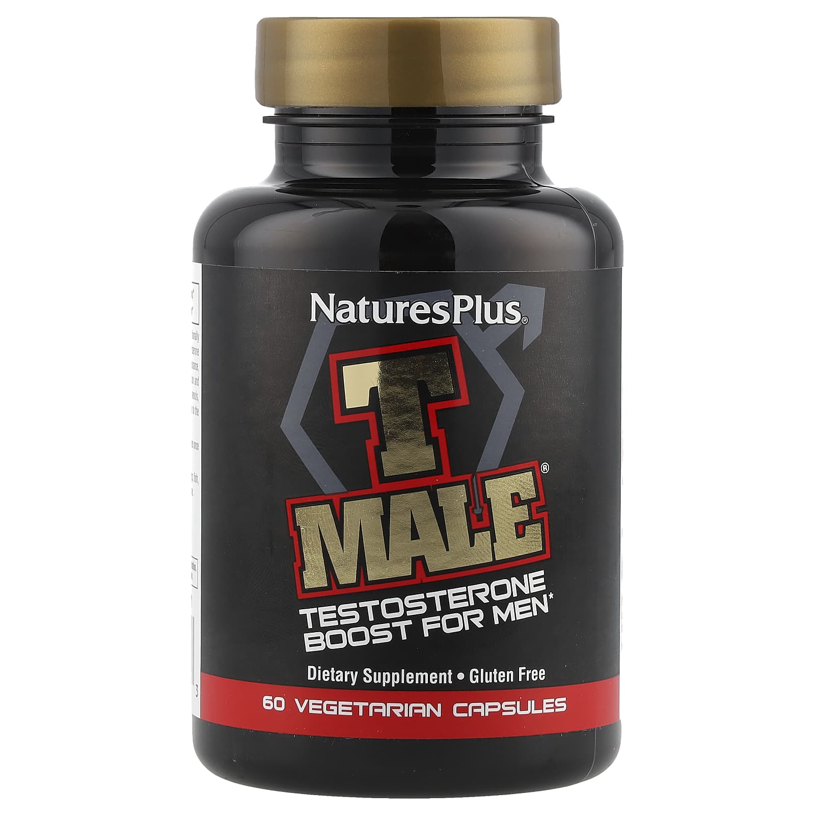 NaturesPlus, T Male®, Testosterone Boost For Men, 60 Vegetarian Capsules - Image 1