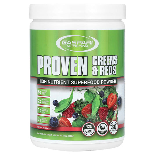 Proven Greens & Reds: Immunity & Detox Superfood Powder by Gaspari Nutrition - Image 1