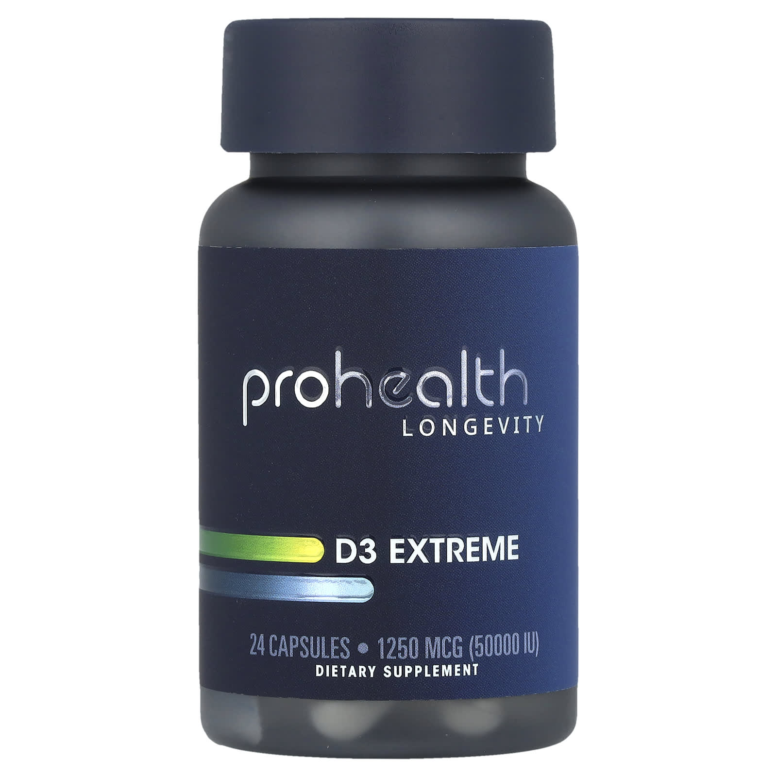 ProHealth Longevity, D3 Extreme, 1,250 mcg (50,000 IU), 24 Capsules - Image 1