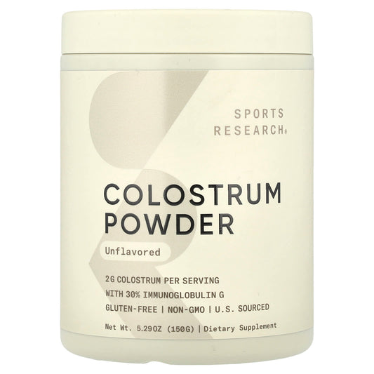 Sports Research, Colostrum Powder, Unflavored, 5.29 oz (150 g) - Image 1