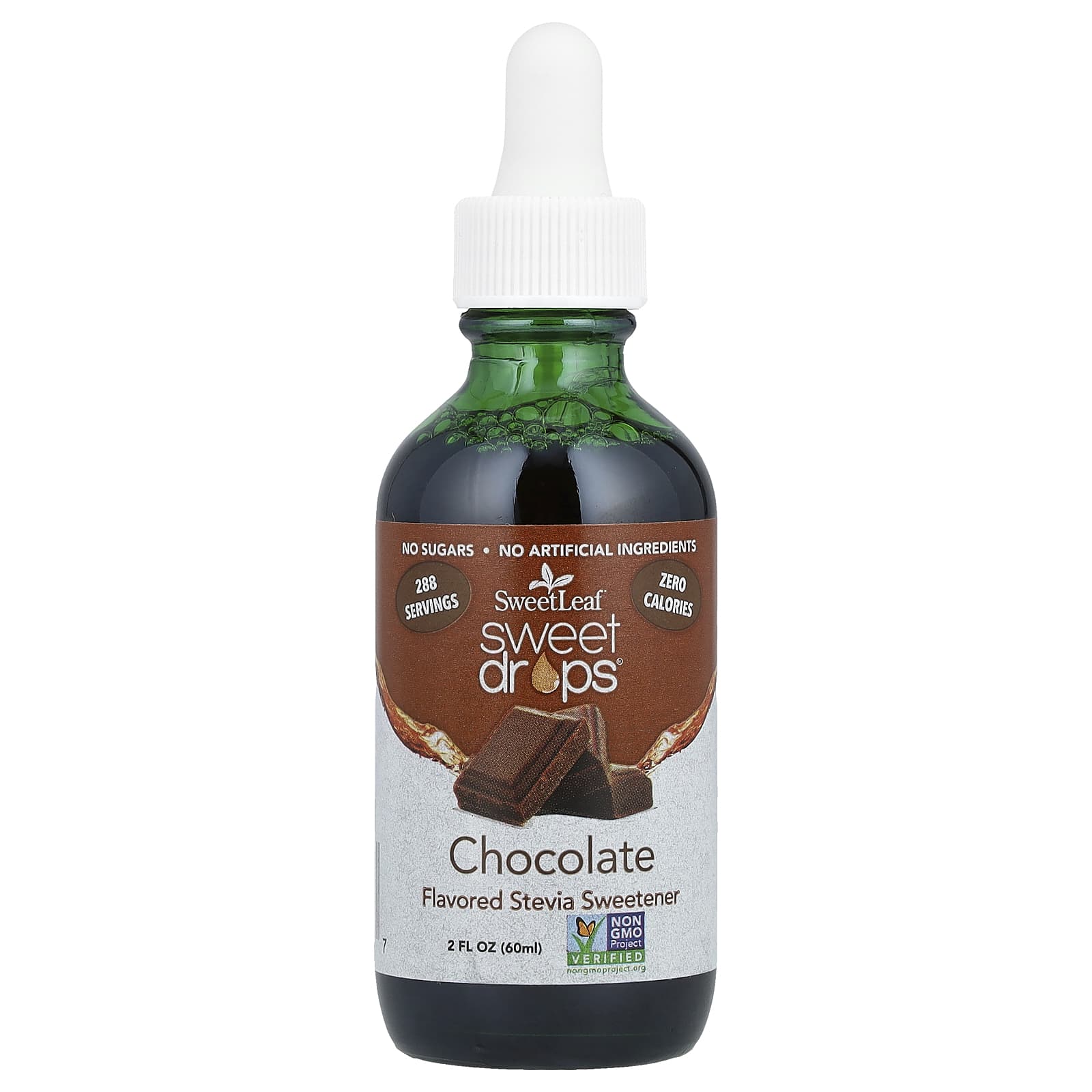 SweetLeaf Stevia, Sweet Drops™, Chocolate, 2 fl oz (60 ml) - Image 1