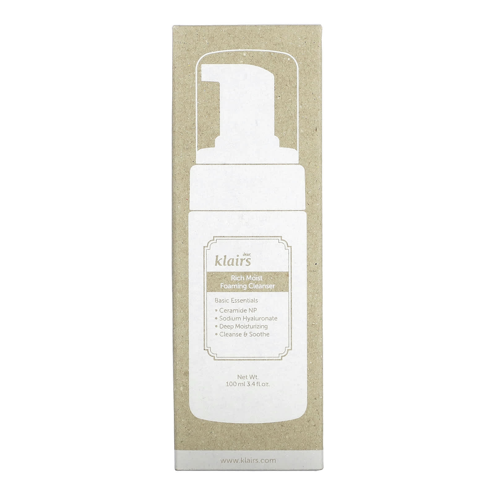 Klairs Gentle Foaming Cleanser for Deep Moisturizing, 3.4 fl oz - Image 2