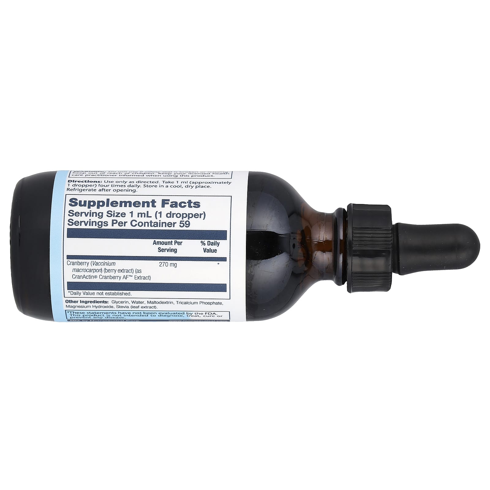 Solaray, CranActin® Liquid, 270 mg, 2 fl oz (59 ml) - Image 2