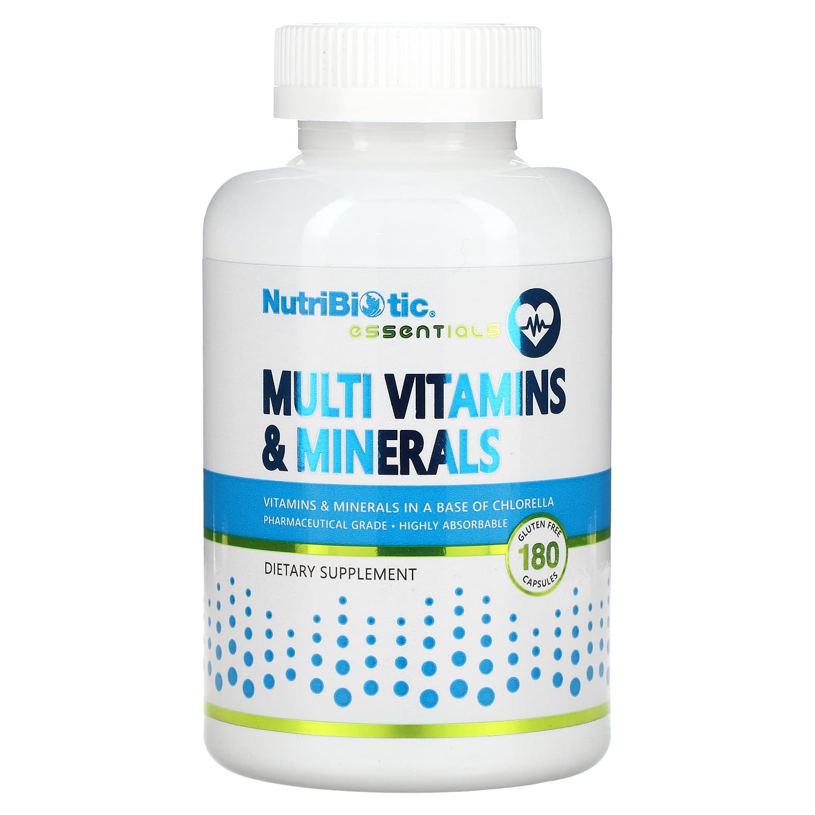 NutriBiotic, Essentials, Multi Vitamins & Minerals , 180 Capsules - Image 1