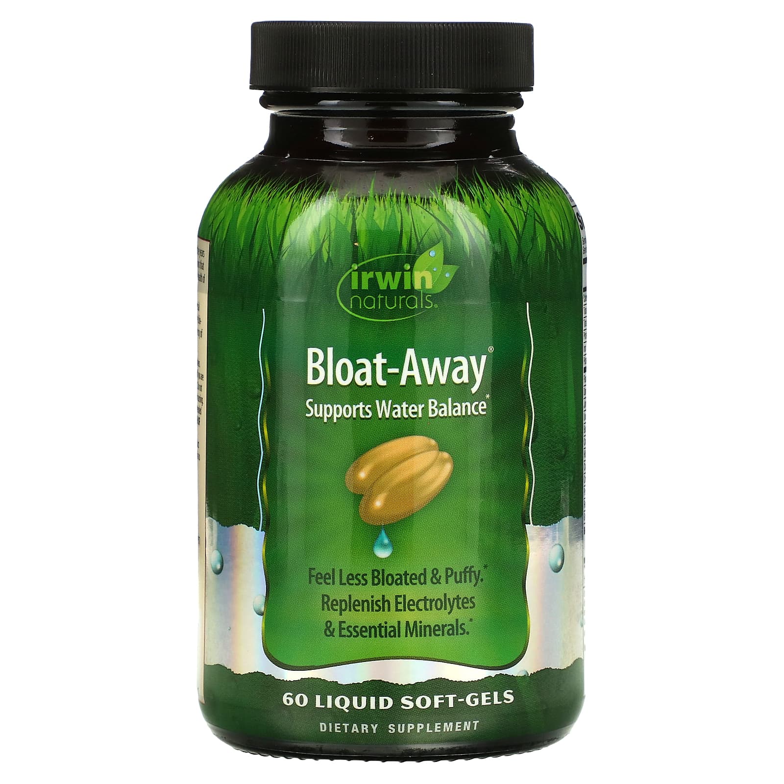Irwin Naturals Bloat-Away Liquid Soft-Gels for Water Balance Support - Image 1