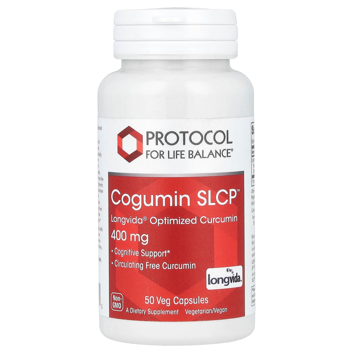 Protocol for Life Balance, Cogumin SLCP™, 400 mg, 50 Veg Capsules - Image 1