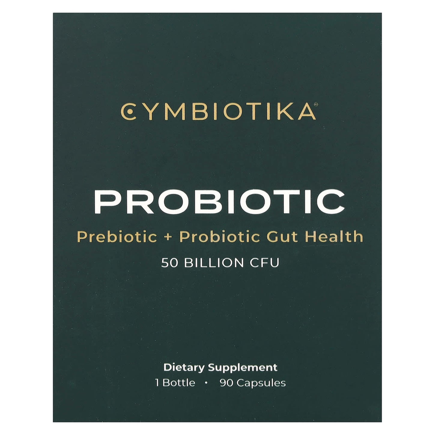 Cymbiotika Probiotic 50 Billion CFU, Gluten-Free, 90 Capsules - Image 1