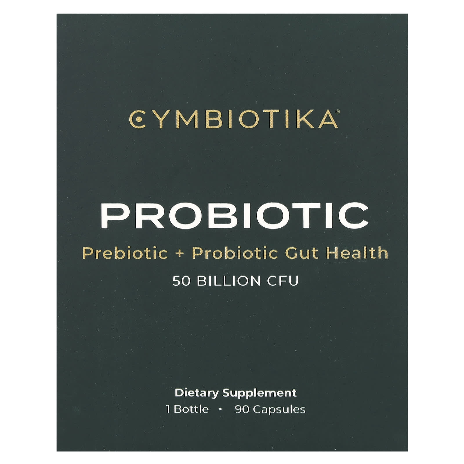 Cymbiotika Probiotic 50 Billion CFU, Gluten-Free, 90 Capsules - Image 1