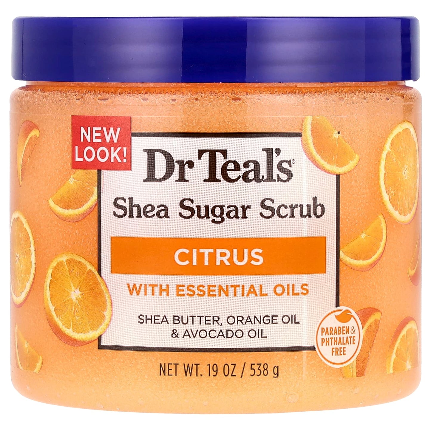 Citrus Sugar Body Scrub by Dr. Teal's - Exfoliates & Moisturizes Skin - Image 1