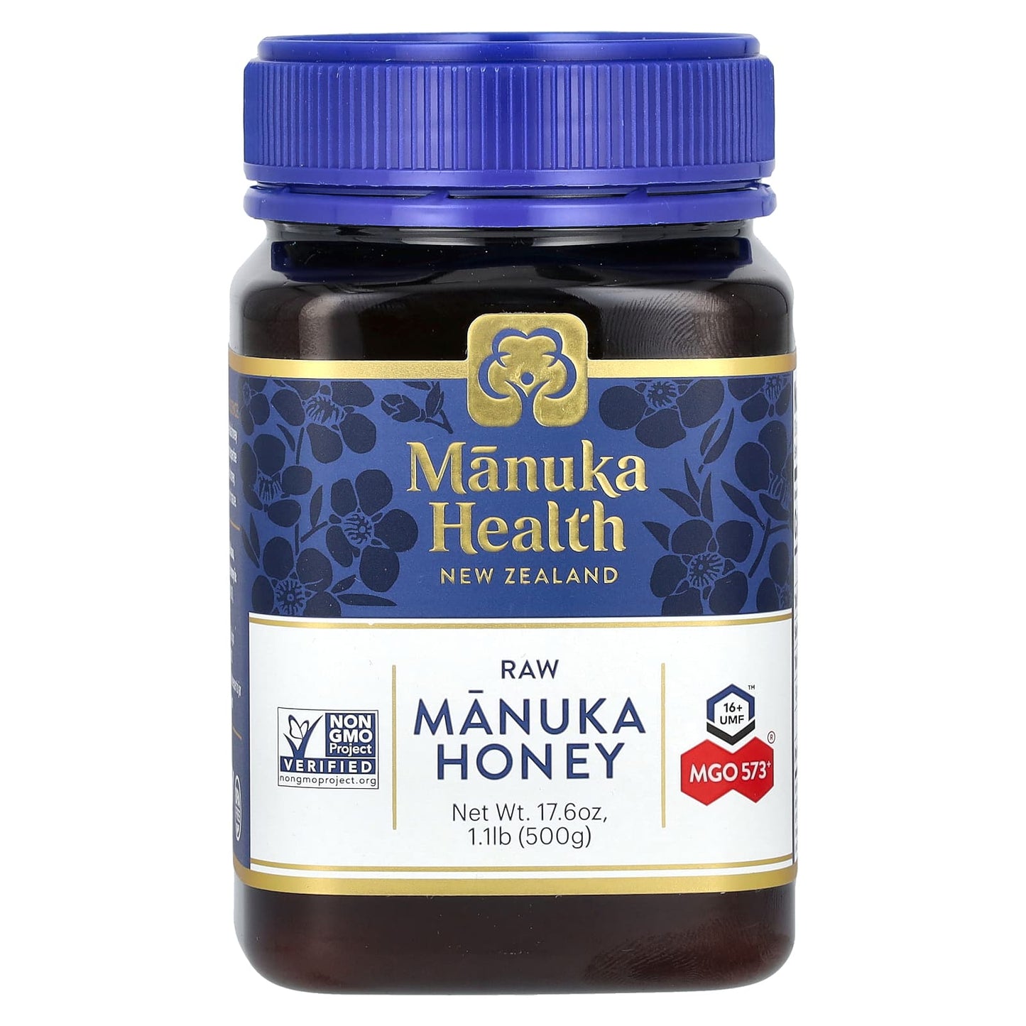 Manuka Health, Raw Manuka Honey, UMF 16+, MGO 573+, 17.6 oz (500 g) - Image 1