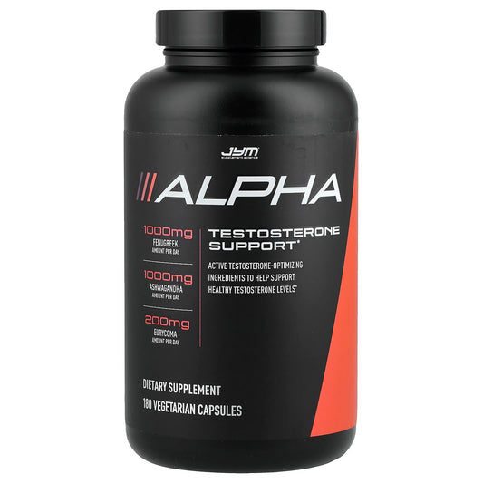 Boost Testosterone with JYM Alpha - 180 Vegetarian Capsules - Image 1