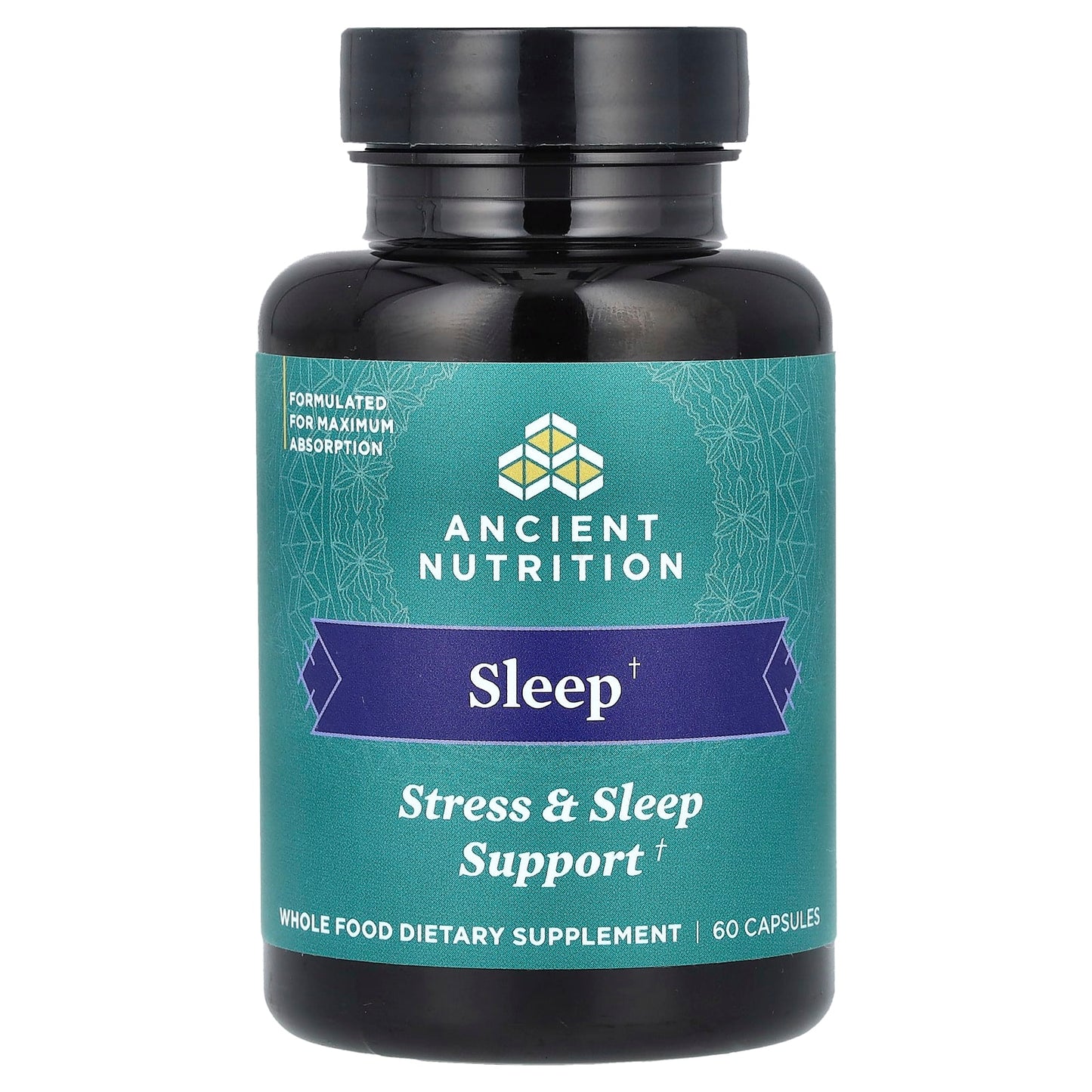 Ancient Nutrition Sleep Support Supplement, 60 Capsules for Better Rest - Image 1