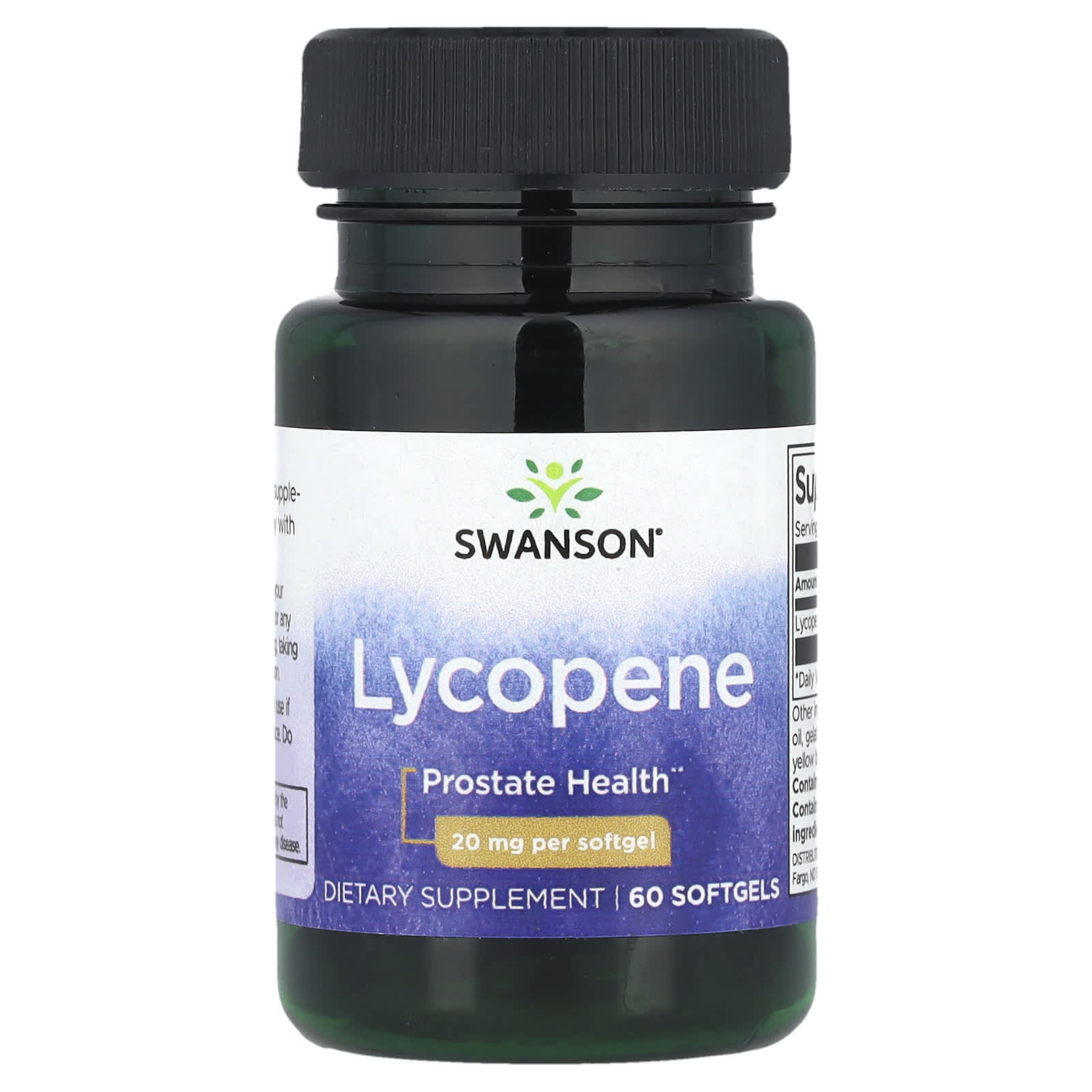 Swanson, Lycopene, 20 mg, 60 Softgels - Image 1