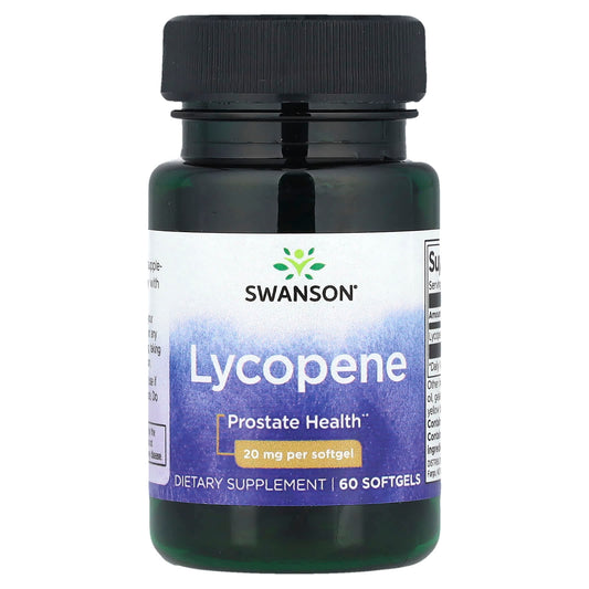 Swanson, Lycopene, 20 mg, 60 Softgels - Image 1