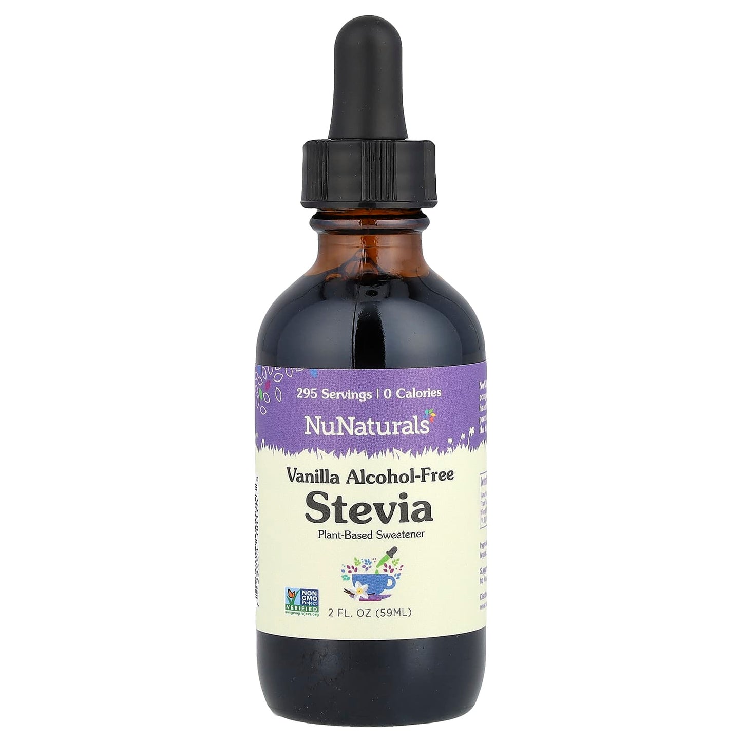 NuNaturals, Stevia, Alcohol Free, Vanilla, 2 fl oz (59 ml) - Image 1