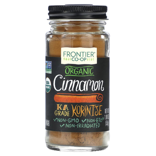 Frontier Co-op Organic Cinnamon, 1.9 oz - USDA Certified - Image 1