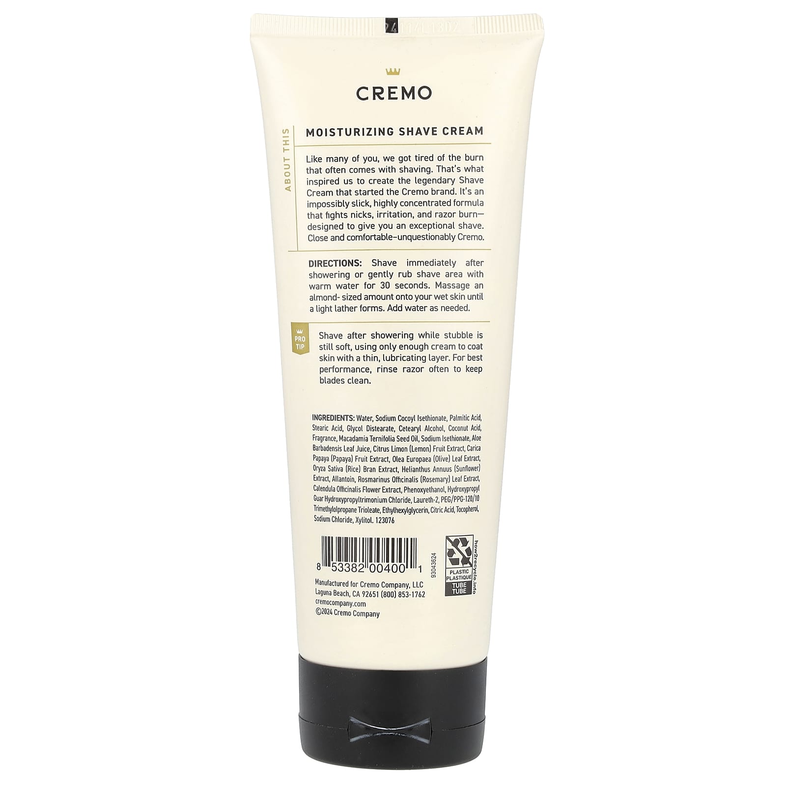 Cremo Classic Citrus Shave Cream for an Exceptional Shave - Image 2