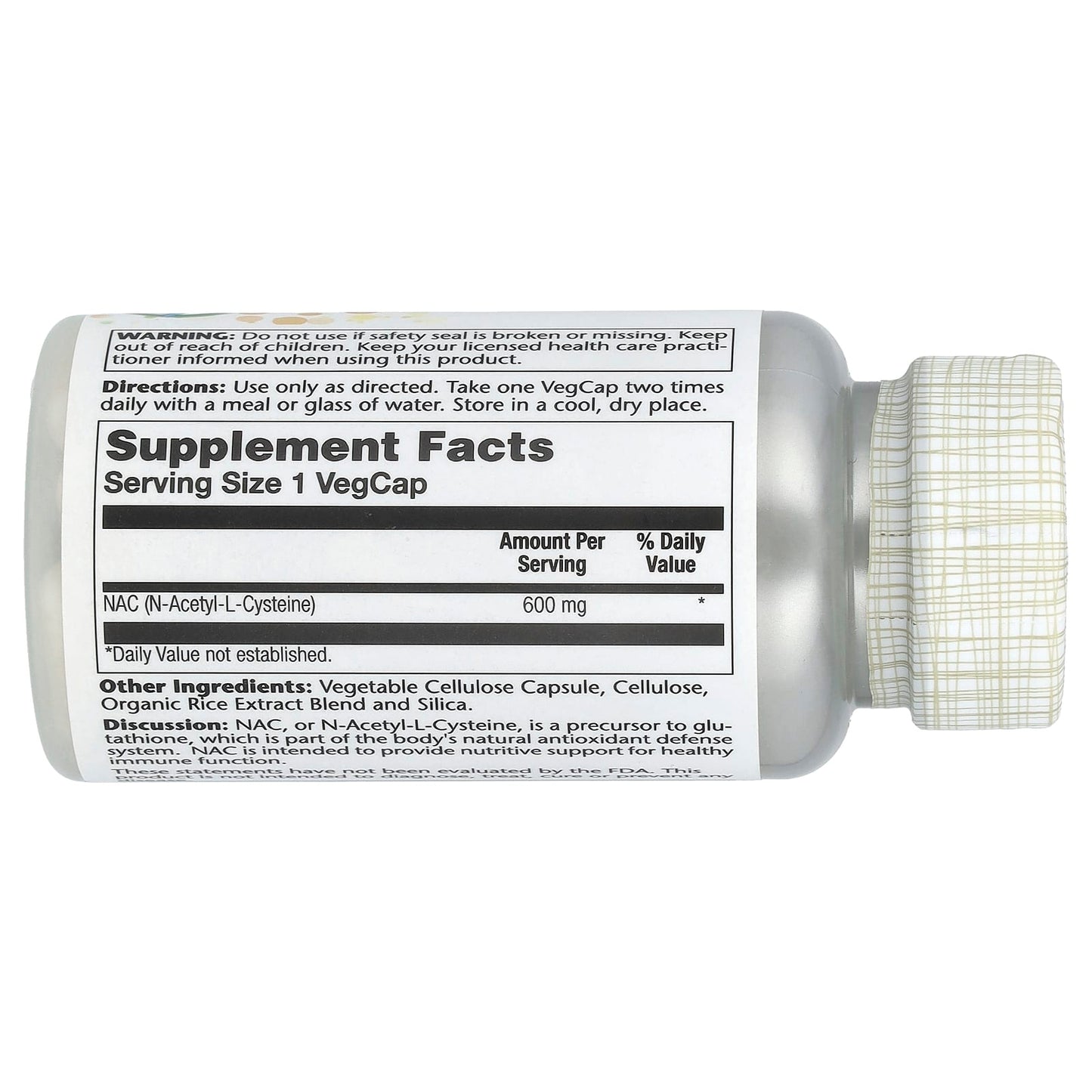 Solaray, NAC (N-Acetyl-L-Cysteine), 600 mg, 60 VegCaps