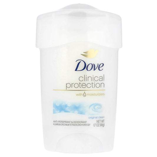 Dove Clinical Protection Prescription Strength Anti-Perspirant Deodorant, Original Clean, 1.7 oz (48 g) - Image 1