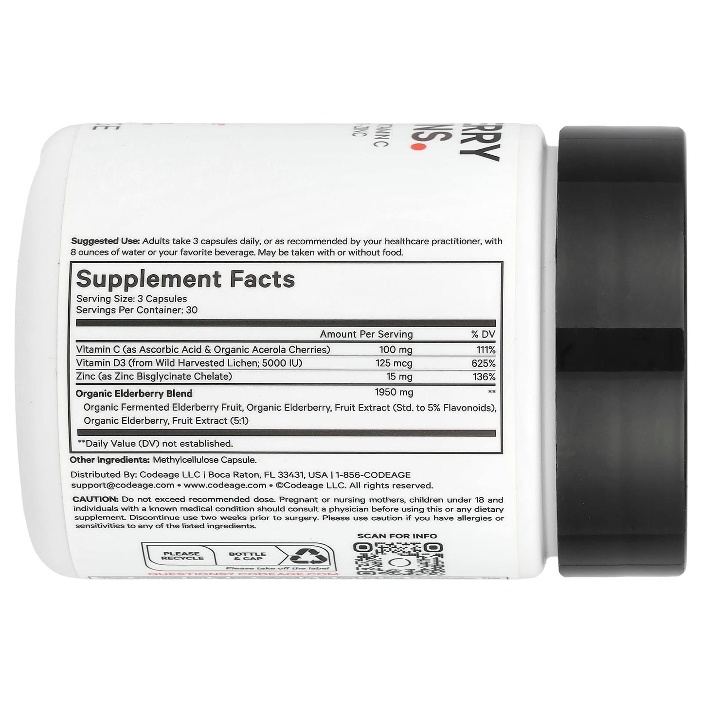 Codeage Elderberry Vitamins - Boost Immunity & Energy - Image 2