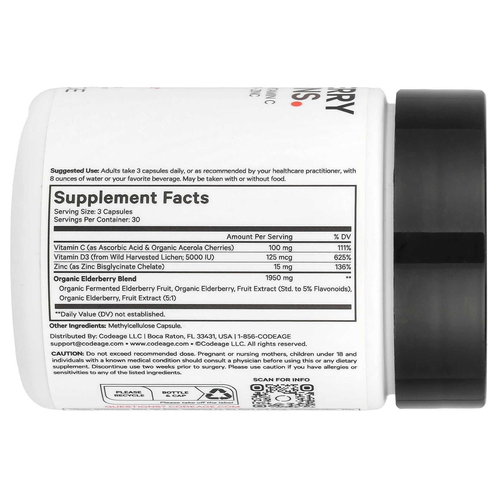 Codeage Elderberry Vitamins - Boost Immunity & Energy - Image 2