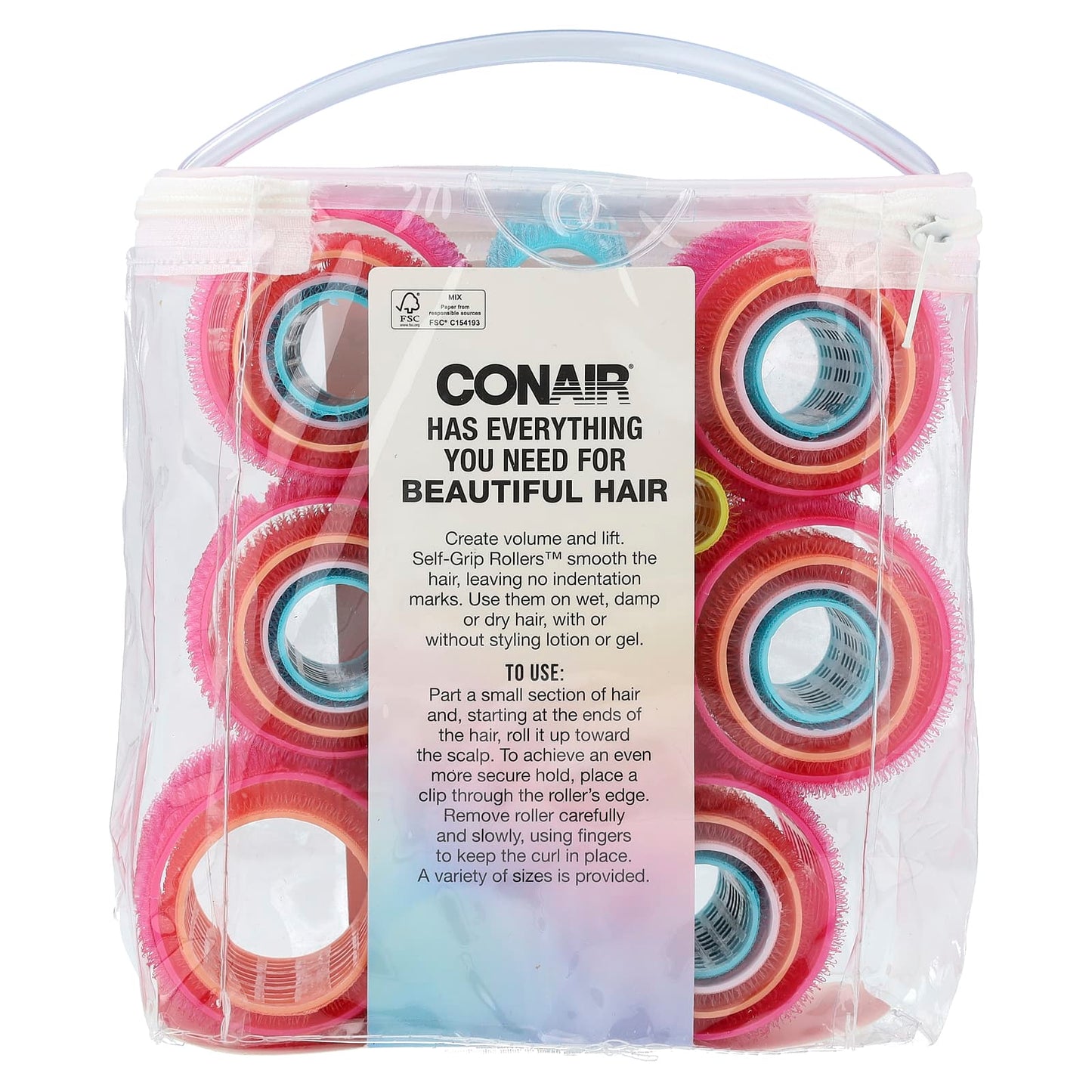 Conair Self Grip Rollers for Voluminous Curls, 31 Pieces - Image 2