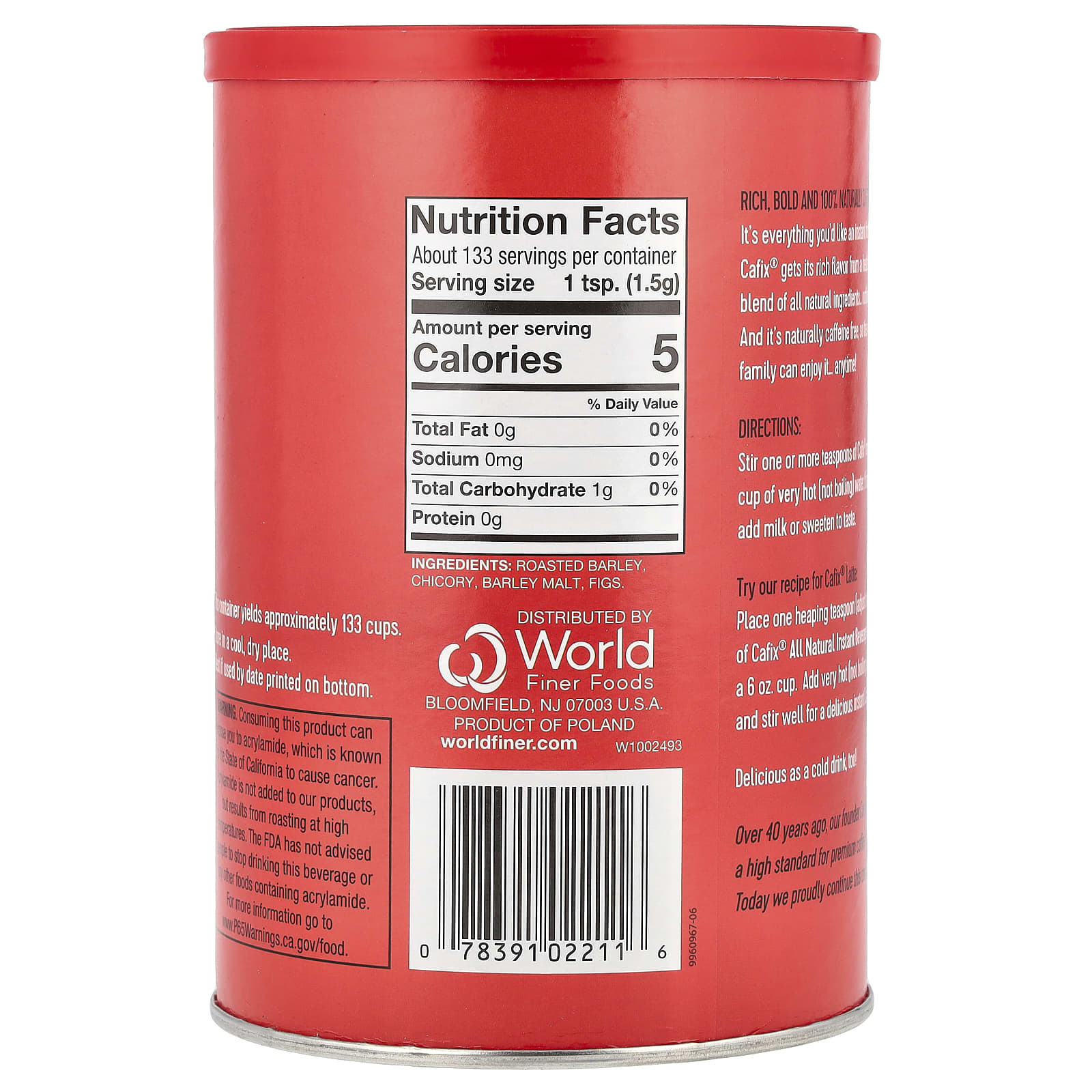 Cafix Instant Grain Beverage - Caffeine Free, 200g - Image 2