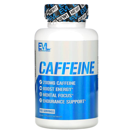 <strong>EVLution Nutrition Caffeine Boost</strong> - 200mg, 100 Tablets - Image 1