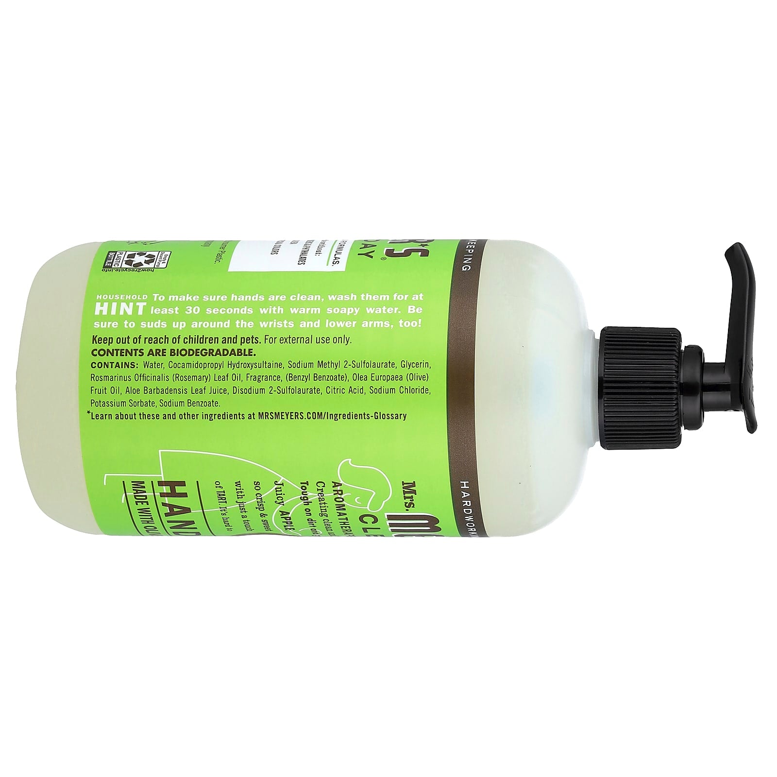 Mrs. Meyers Clean Day, Hand Soap, Apple , 12.5 fl oz (370 ml) - Image 2