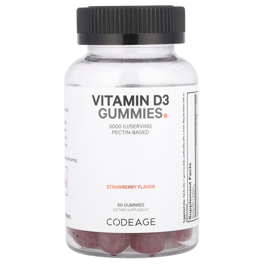 Boost Vitamin D Levels with CodeAge Strawberry Gummies - Image 1