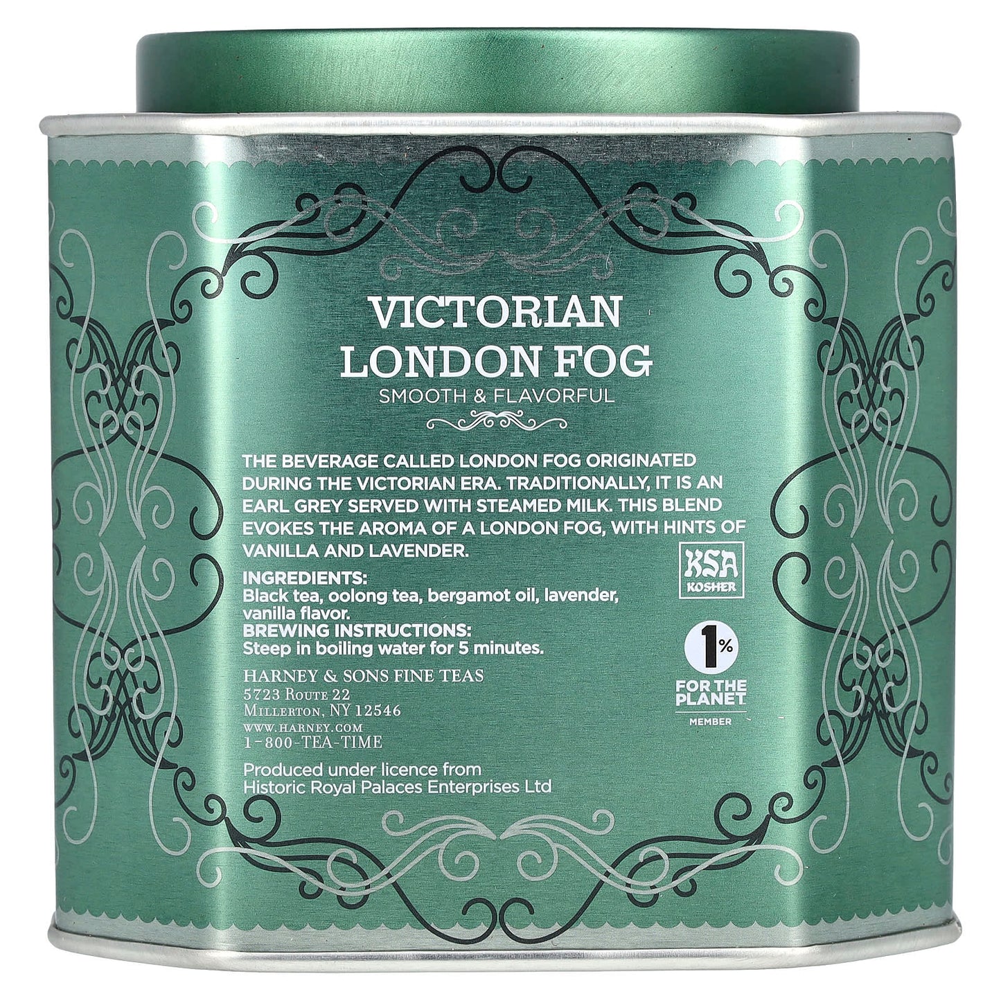 Harney & Sons Victorian London Fog Tea, Smooth Black with Citrus & Vanilla - Image 2