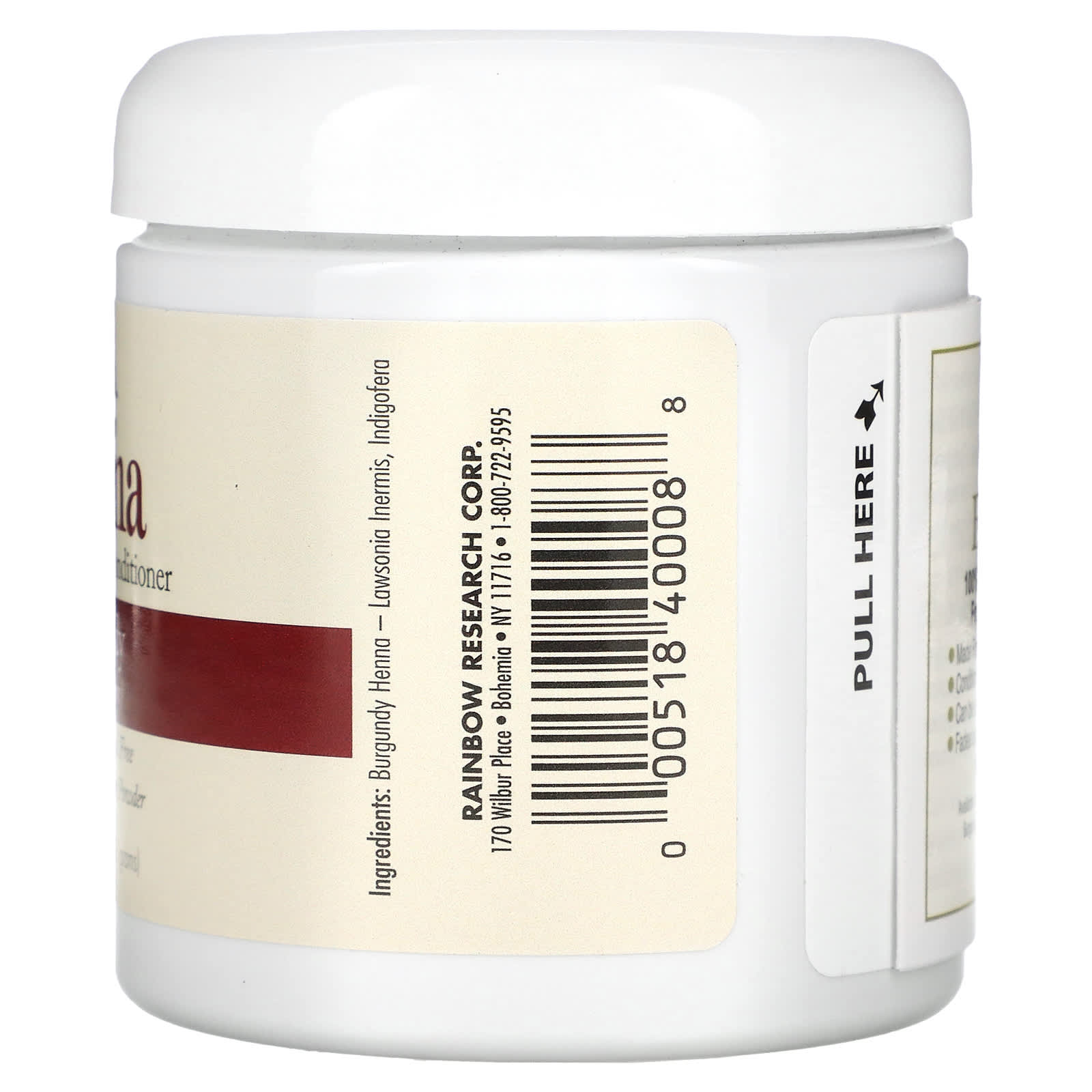 Rainbow Research, Henna, Hair Color and Conditioner, Burgundy (Dark Auburn), 4 oz (113 g) - Image 2