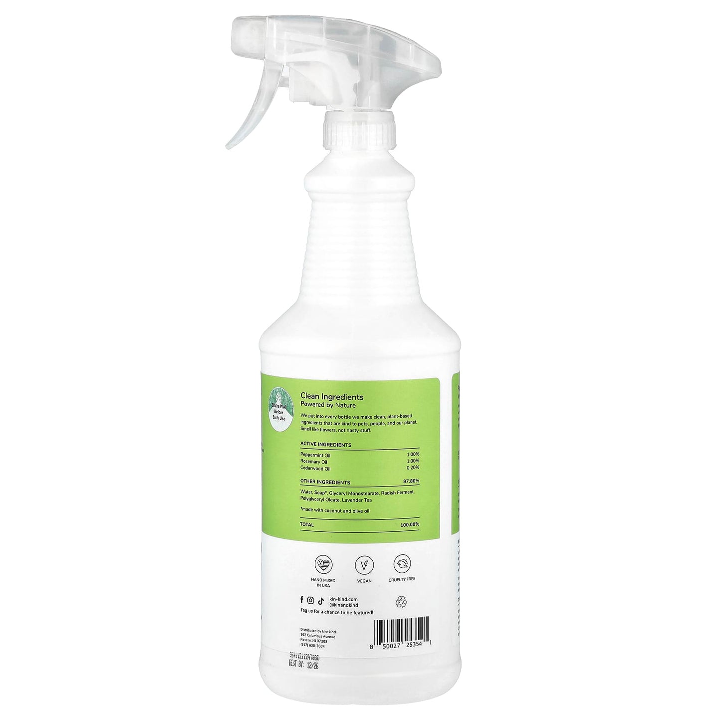 Kin+Kind, Flea + Tick Prevent!, Plant Powered Dog Protect Spray, Lavender, 32 fl oz (946 ml) - Image 2