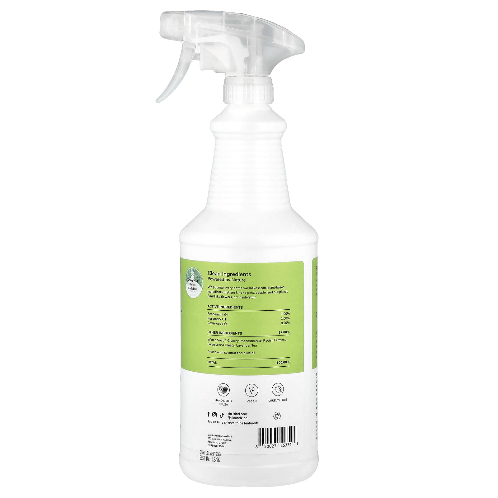 Kin+Kind, Flea + Tick Prevent!, Plant Powered Dog Protect Spray, Lavender, 32 fl oz (946 ml) - Image 2