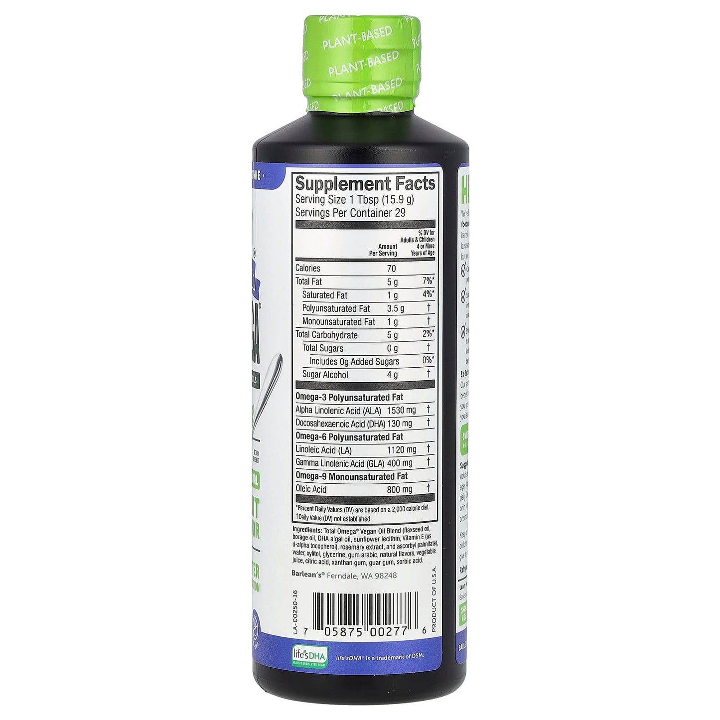 Omega 3 6 9 Supplement with Pomegranate & Blueberry, Vegan & Gluten Free - Image 2