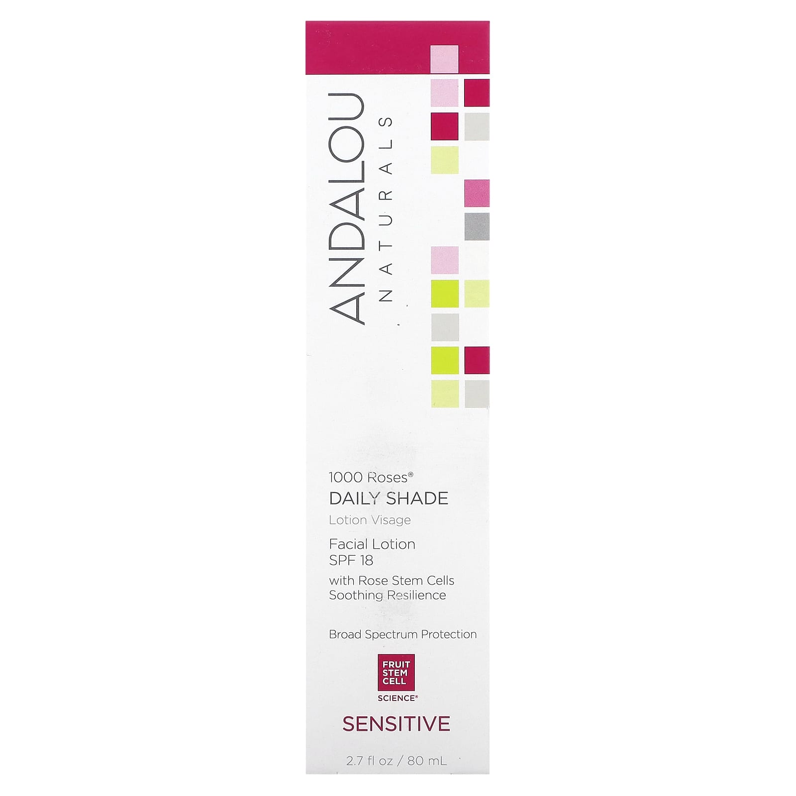 Andalou Naturals Sensitive Skin Facial Lotion with SPF 18, Cruelty-Free & Vegan - Image 2