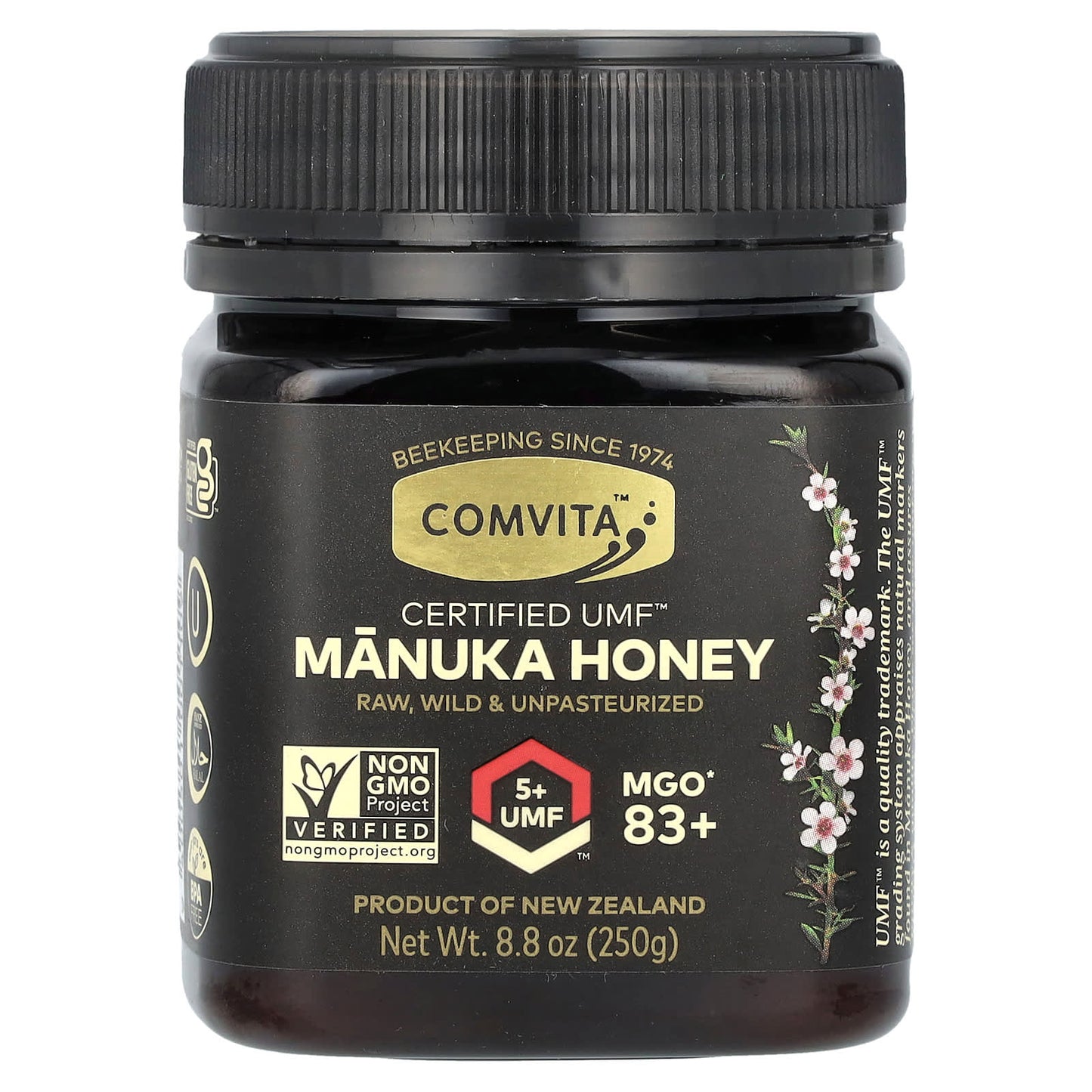 Authentic NZ Manuka Honey, Comvita UMF 5+, 8.8 oz (250g) - Image 1
