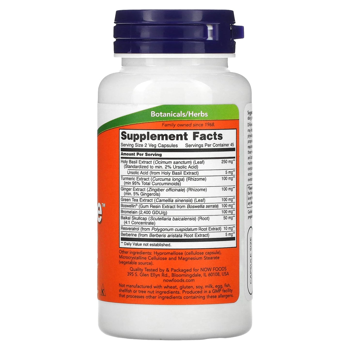 NOW Foods, D-Flame, 90 Veg Capsules - Image 2