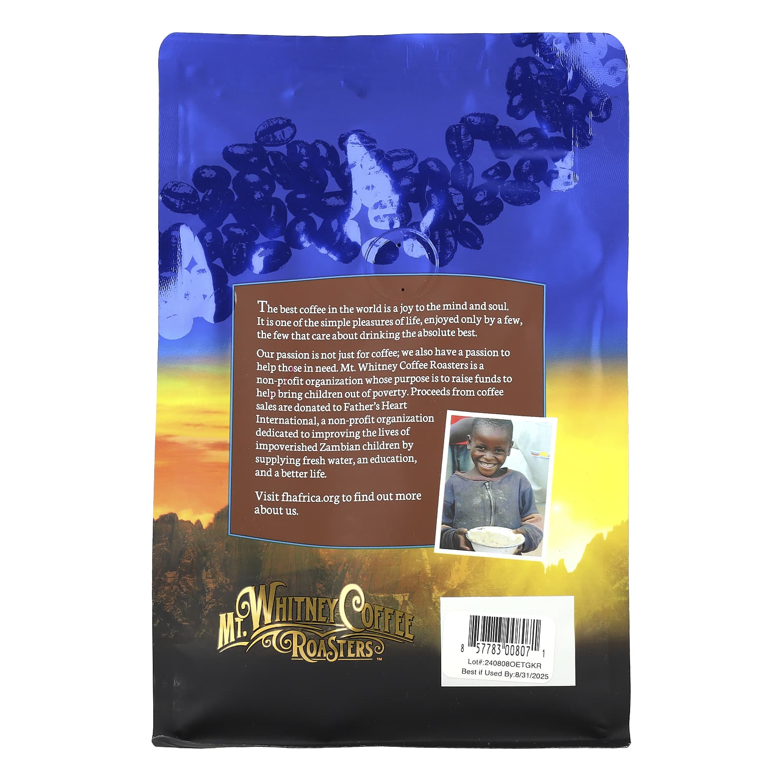 Mt. Whitney Coffee Roasters, Organic Ethiopia Guji, Ground Coffee, Medium Roast, 12 oz (340 g) - Image 2