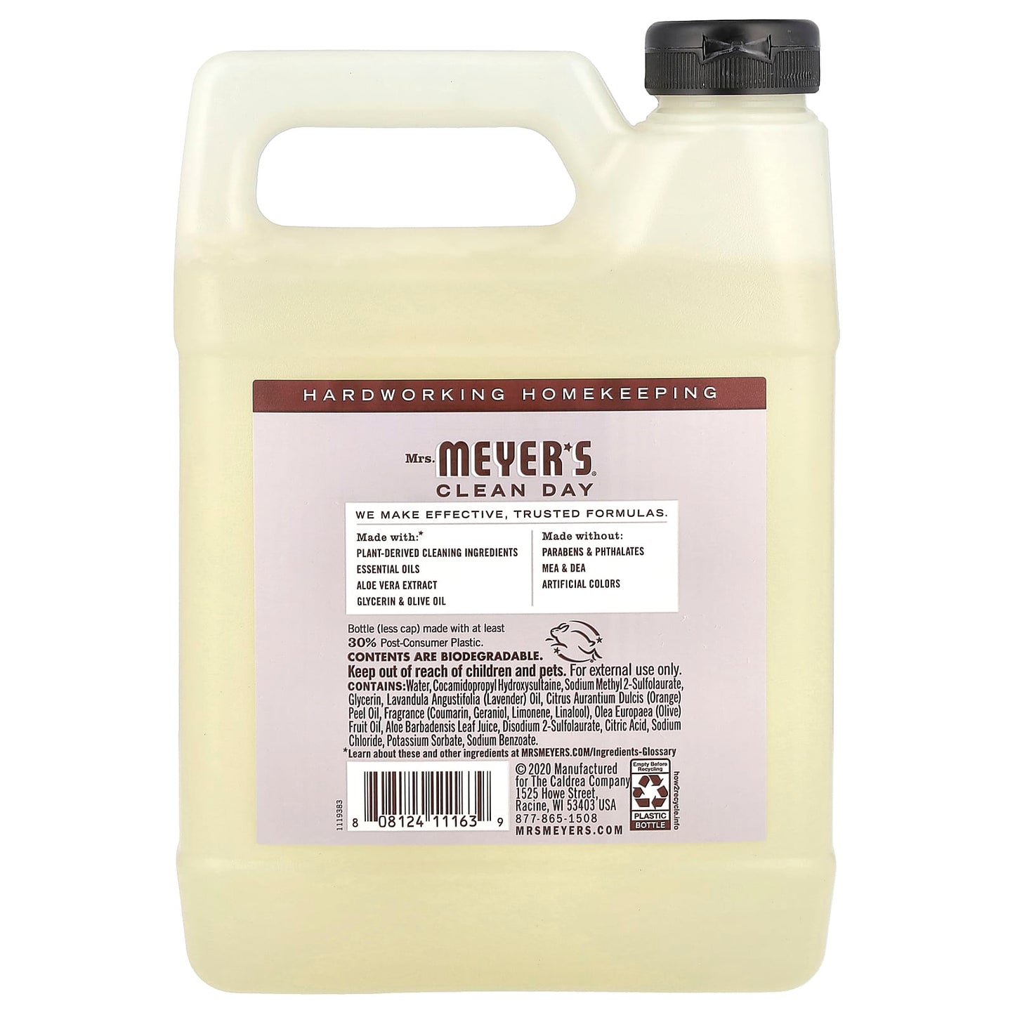 Mrs. Meyers Clean Day, Hand Soap Refill, Lavender, 33 fl oz (975 ml) - Image 2