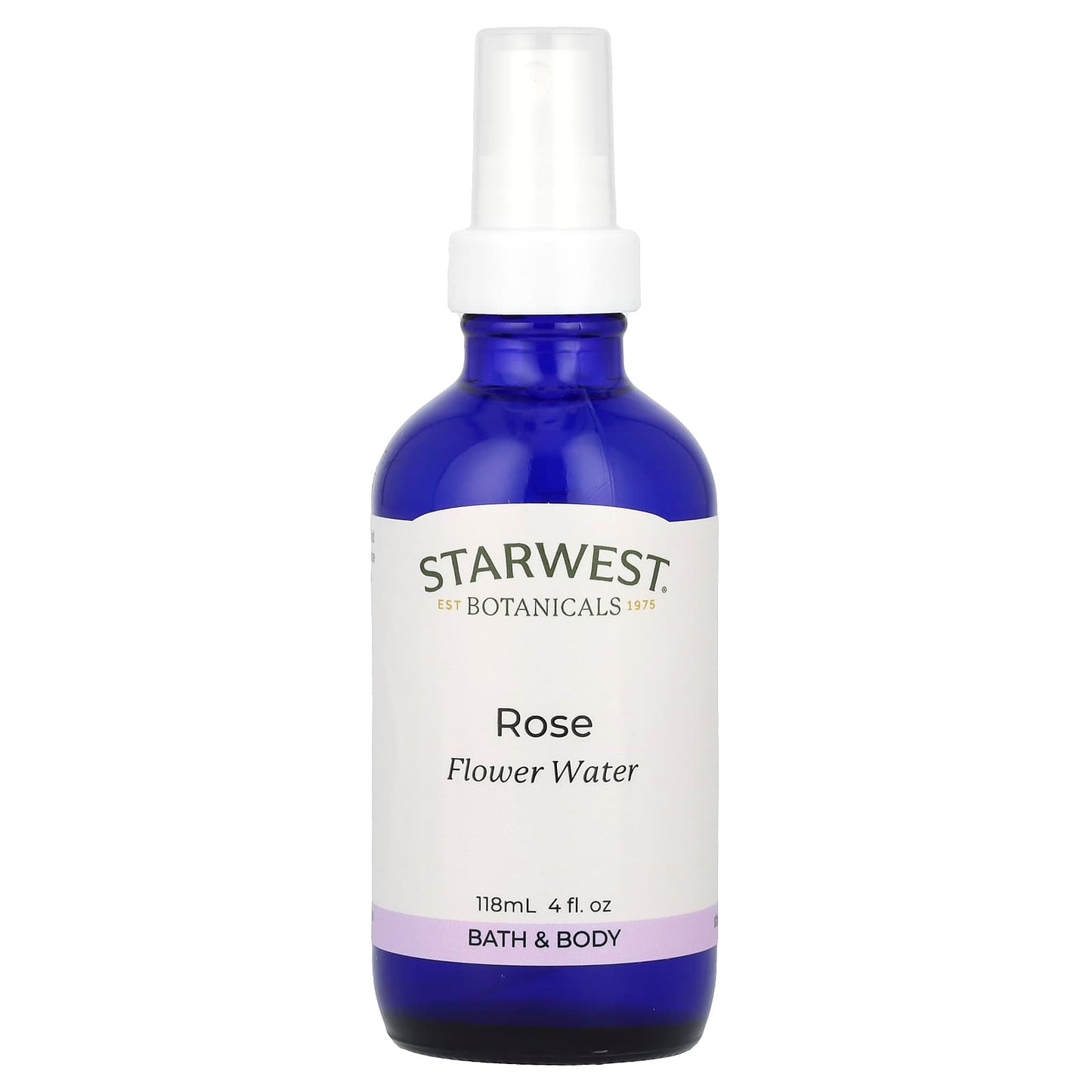 Starwest Botanicals, Flower Water, Rose, 4 fl oz (118 ml) - Image 1