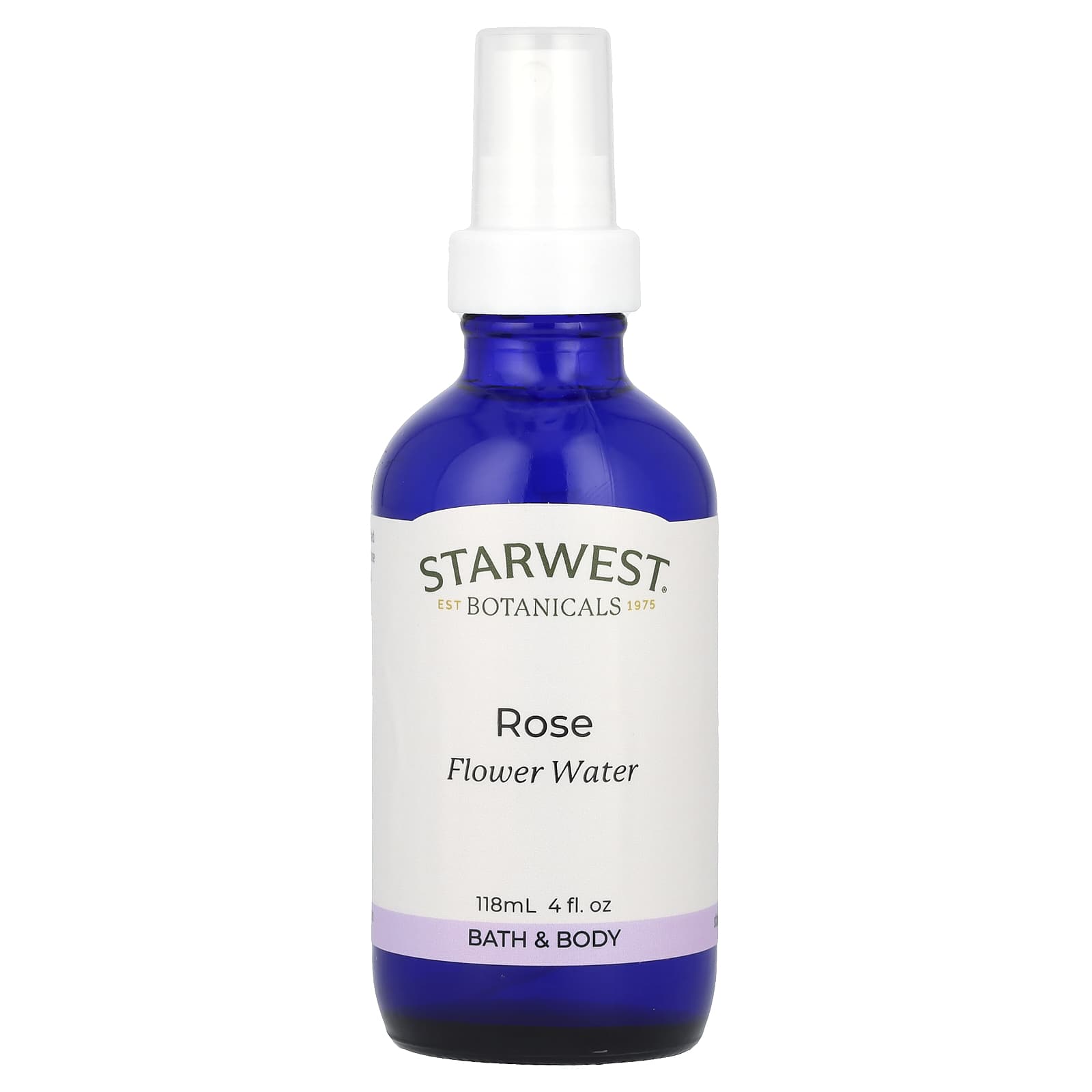 Starwest Botanicals, Flower Water, Rose, 4 fl oz (118 ml) - Image 1