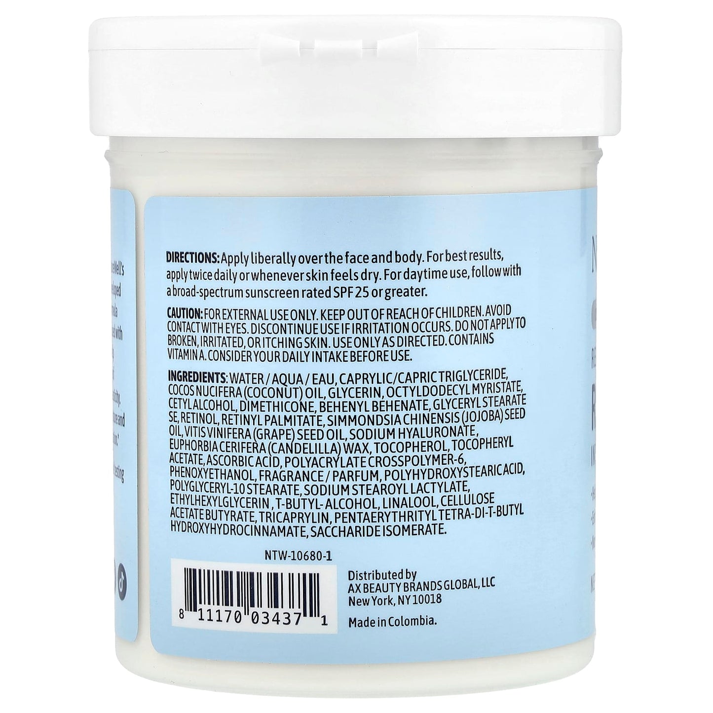 Naturewell, Retinol, Intense Moisture Cream, 16 oz (454 g) - Image 2