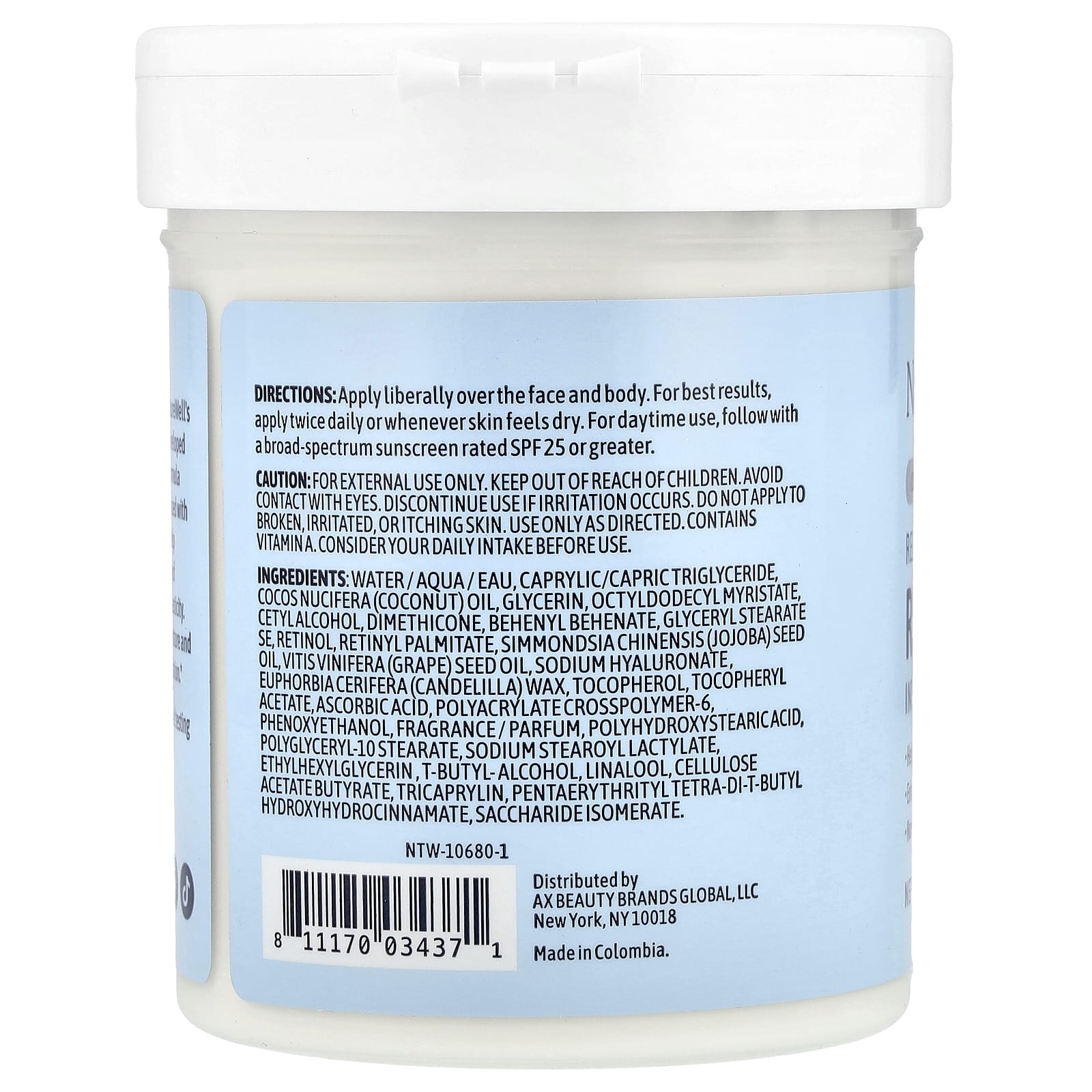 Naturewell, Retinol, Intense Moisture Cream, 16 oz (454 g) - Image 2