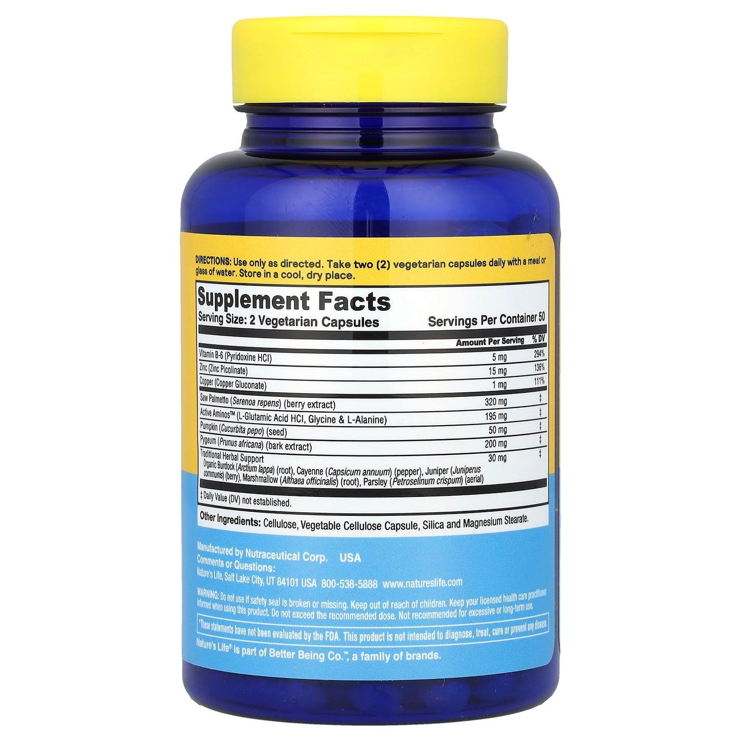 Nature's Life, Prostate Maintain™, 100 Capsules - Image 2
