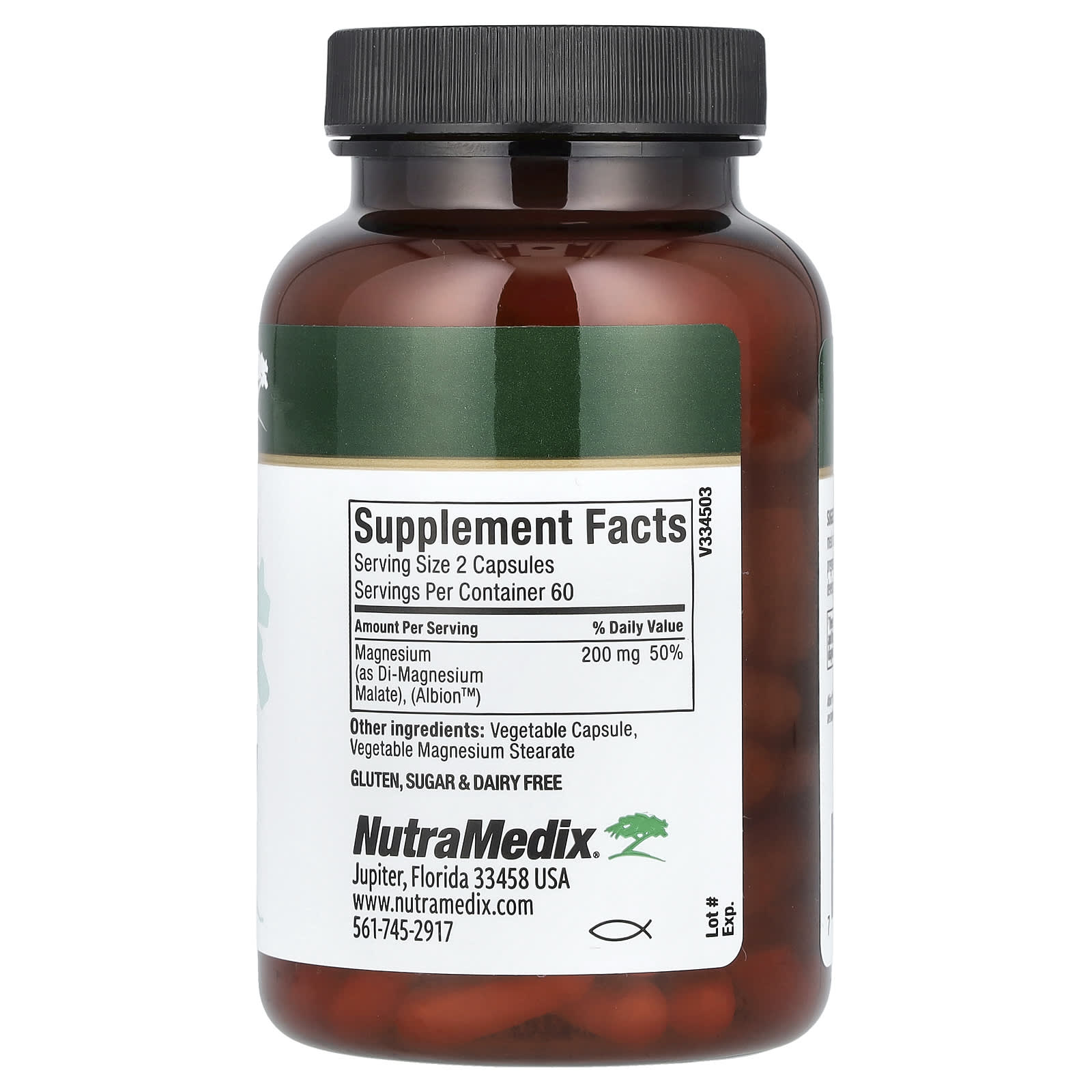 NutraMedix, Magnesium Malate, 120 Vegetable Capsules (100 mg per Capsule) - Image 2
