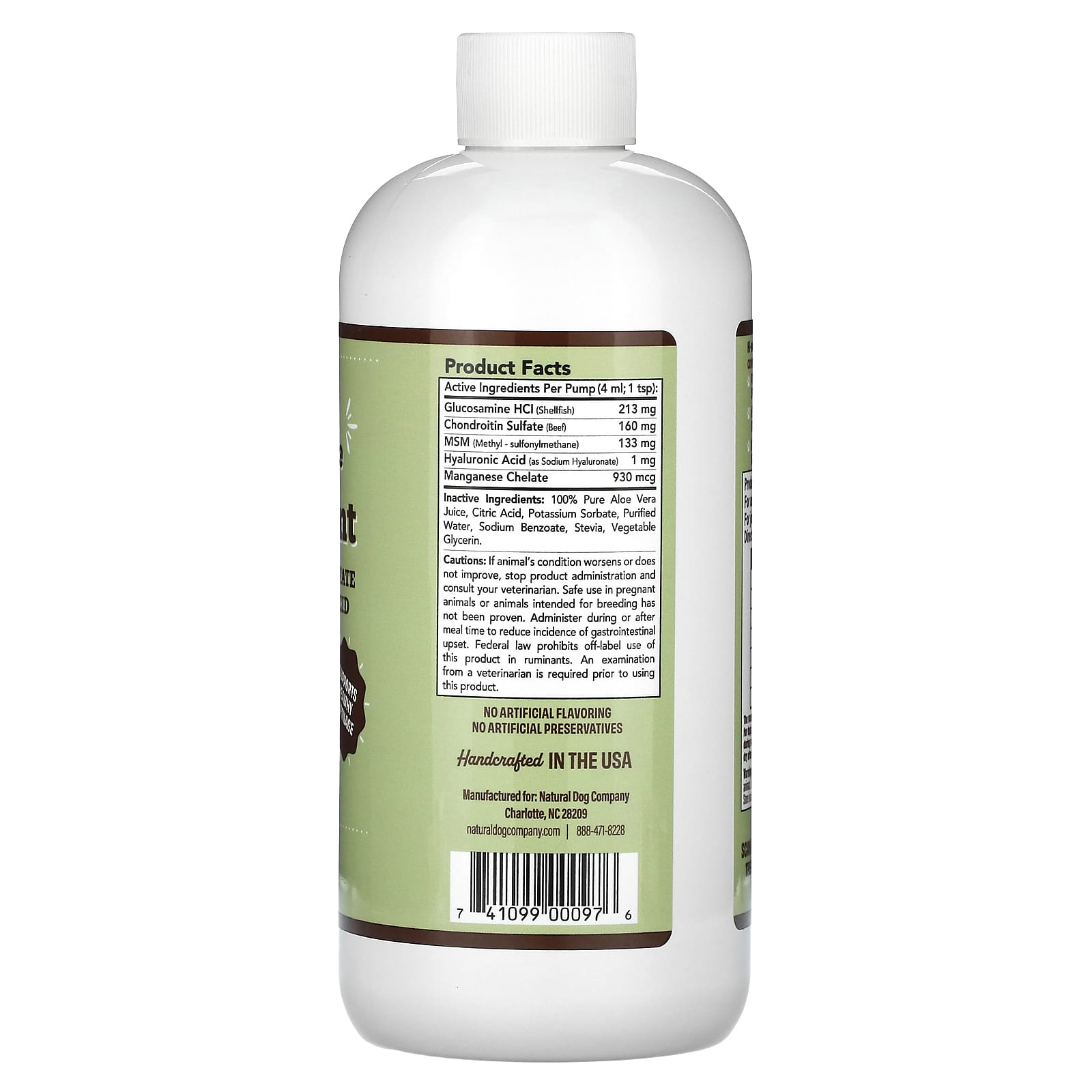 Natural Dog Company, Liquid Glucosamine, Hip & Joint, For Dogs, 16 fl oz (473 ml) - Image 2